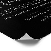 JOVI Black Edgy in Lieu of Lieblings Wedding Poster (Ecke)