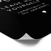 JOVI Black Edgy Ladys Badezimmer Toilette Poster (Ecke)