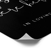 JOVI Black Edgy Wish Wish Sie waren unterschreiben Poster (Ecke)