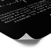 JOVI Black Lavender Toss Wedding Sign Poster (Ecke)