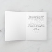 JOVI Edgy Black Modern Ihre Hochzeitstorte Karte (Innenseite)