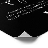 JOVI Edgy Black Modern Tipp Jar und Advice Sign Poster (Ecke)