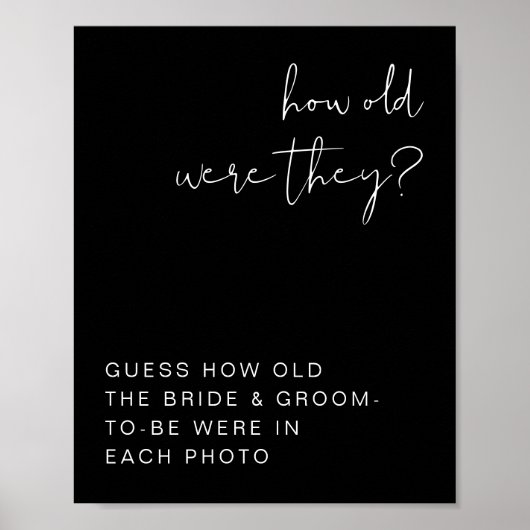 JOVI Edgy Black Modern wie alt sie waren unterschr Poster (Vorne)