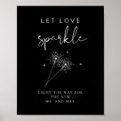 JOVI Edgy Black Wedding Sparkler sendet Poster ab (Vorne)