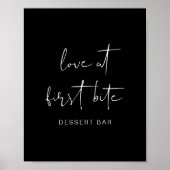 JOVI Edgy Modern Black Dessert Bar Poster (Vorne)