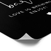 JOVI Edgy Modern Coffee Bar Table Sign Poster (Ecke)