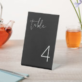 JOVI Schwarz-weiß Moderne Minimalistische Tischnum Sockelschild (In SItu)