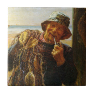 Jovial Fisherman (von Frederick Morgan) Fliese
