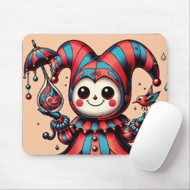 Jovial Jester und Feathered Friend Mousepad