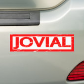 Joviale Briefmarke Autoaufkleber (Auf Auto)