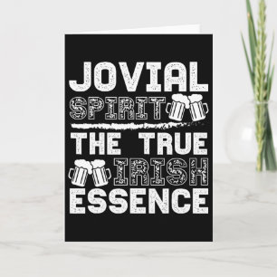 Jovialer Geist Wahre Irische Essenz Bier St. Patri Karte
