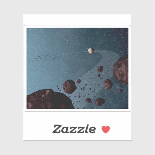 Jovian Trojans Asteroids. Aufkleber (Blatt)