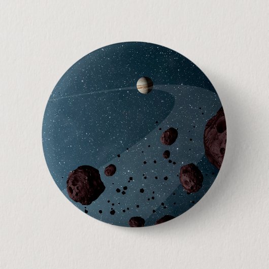 Jovian Trojans Asteroids. Button (Vorderseite)