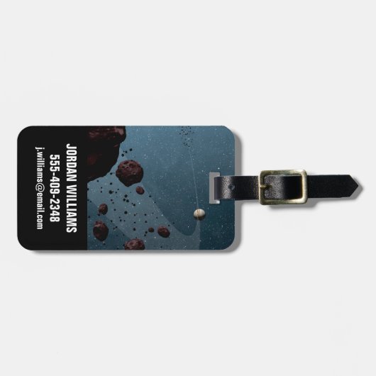 Jovian Trojans Asteroids. Gepäckanhänger (Vorderseite horizontal)