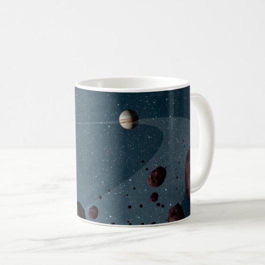 Jovian Trojans Asteroids. Kaffeetasse (VorderseiteRechts)