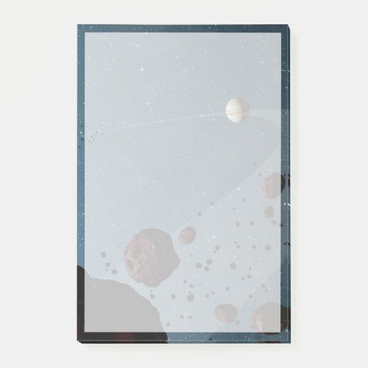 Jovian Trojans Asteroids. Post-it Klebezettel (Vorderseite)