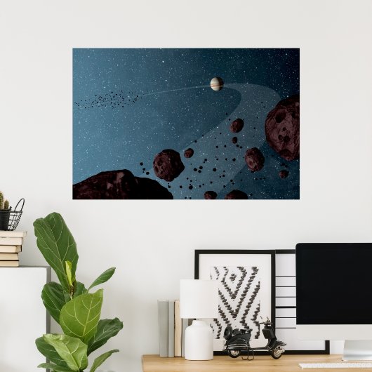Jovian Trojans Asteroids. Poster (Heimbüro)
