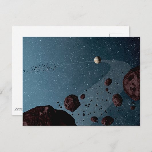 Jovian Trojans Asteroids. Postkarte (Vorne/Hinten)