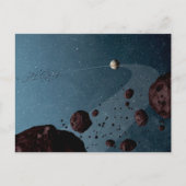 Jovian Trojans Asteroids. Postkarte (Vorderseite)