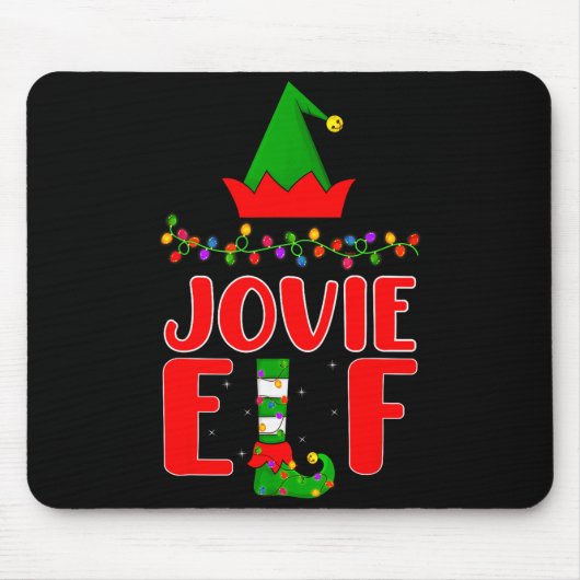 Jovie Elf Matching Family Lighting Christmas  Mousepad (Vorne)
