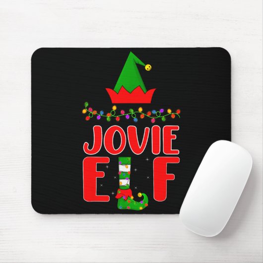 Jovie-Elf-Passende Familienbeleuchtung Weihnachten Mousepad (Mit Mouse)