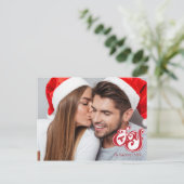 JoWeihnachtsfeiertag Foto Postkarte (Stehend Vorderseite)