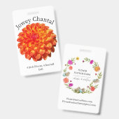 Jowey Chantal Dahlia ID Abzeichen Ausweis (Vorder- & Rückseite)