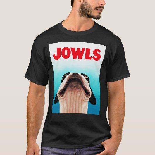 Jowls Boston Terrier poster Classic T - Shirt (Vorderseite)