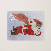 Jowly Weihnachtsgruß Bernhardiners Puzzle (Horizontal)