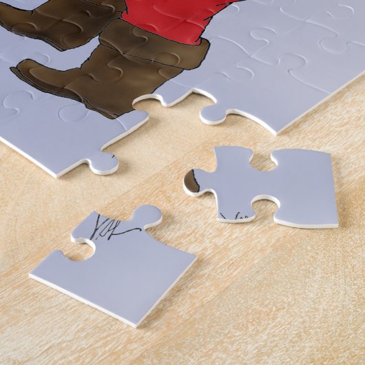 Jowly Weihnachtsgruß Bernhardiners Puzzle (Seite)