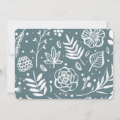 Joy | Abstrakte Frame Foto Overlay Feiertagskarte (Rückseite)