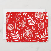 Joy | Abstrakte Frame Foto Overlay Feiertagskarte (Rückseite)