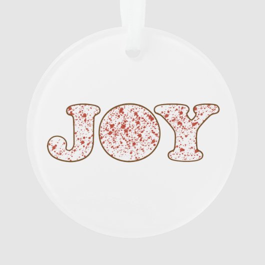 Joy Acrylic Ornament (Rückseite)