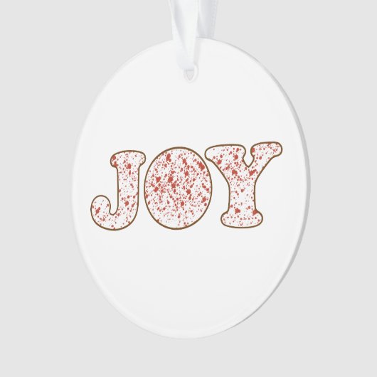 Joy Acrylic Ornament (Vorderseite)