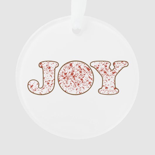 Joy Acrylic Ornament (Vorderseite)