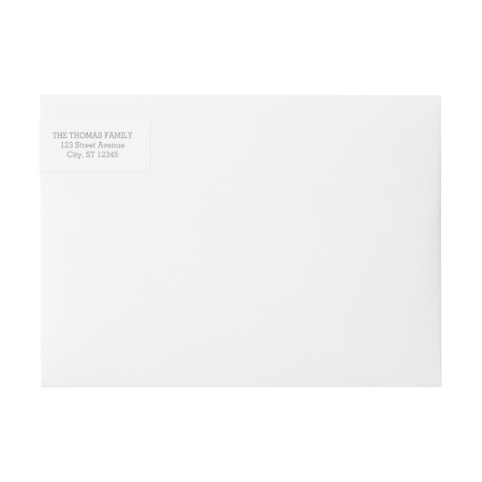 Joy and Cheer Holiday Wraparound Address Labels (Vorderseite)