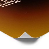 Joy and Gratitude Gold Poster (Ecke)