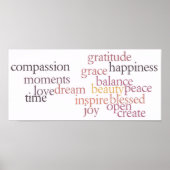 Joy and Gratitude Poster (Vorne)