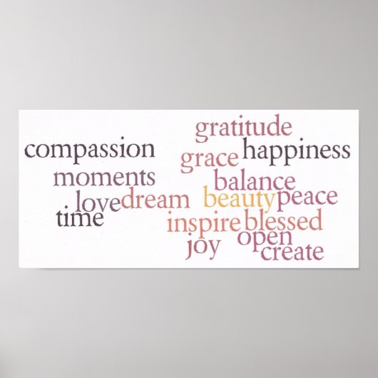 Joy and Gratitude Poster (Vorne)