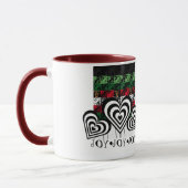 Joy and Jingle Holiday Green Monogram Tasse (Links)