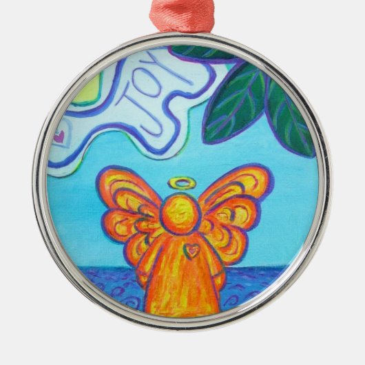 Joy and Peace Beach Angel Art Ornament Pendant (Vorne)