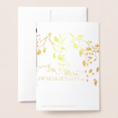 Joy and Peace Red Christmas Birds in Snowy Tree Folienkarte (Rückseite mit Umschlag)