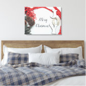 Joy and Ribbon Holiday Collection Leinwanddruck (Insitu (Schlafzimmer))