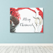 Joy and Ribbon Holiday Collection Leinwanddruck (Insitu (Holzboden))