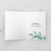 Joy Aquarell Weihnachtskarte Feiertagskarte (Innenseite)