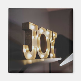Joy Art Joy Sign Typografisches Bild Word Text Art Magnet