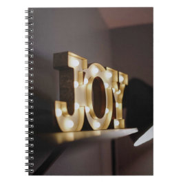 Joy Art Joy Sign Typografisches Bild Word Text Art Notizblock