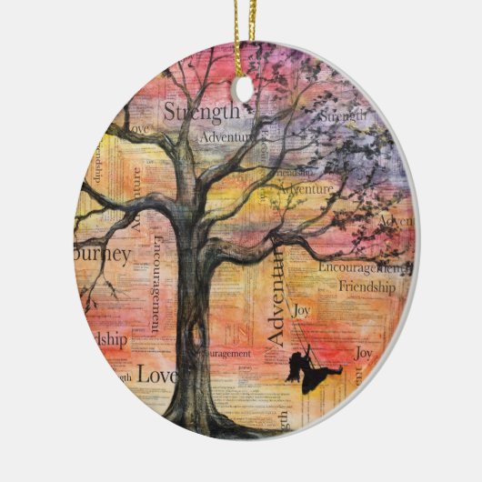 "Joy" Art Ornament (Links)