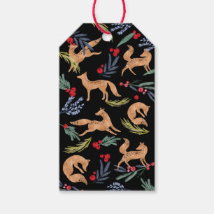 Joy Artistische Wälder Fox & Holiday Greenerie Geschenkanhänger