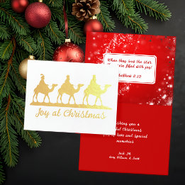 Joy auf Christmas Wise Men Scripture Cards Folienkarte
